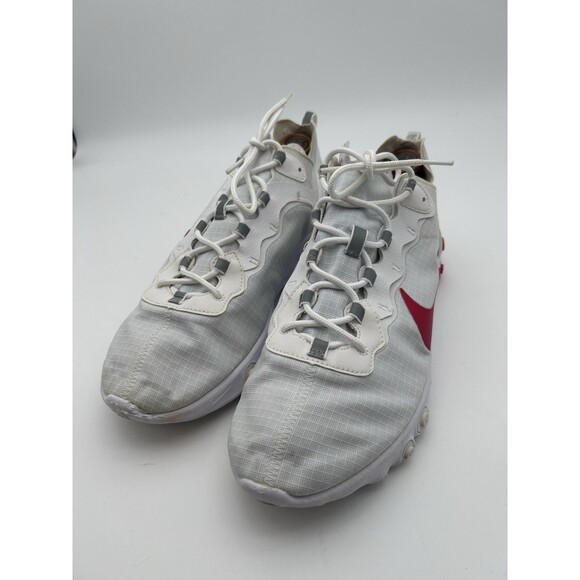 Nike React Element 55 Shoes Mens Size 14 White Red Running Sneakers BQ6167-102 main image 8